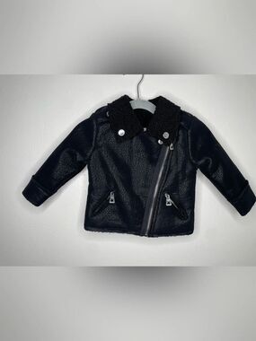Urban Republic Black Faux Shearling Moto Jacket